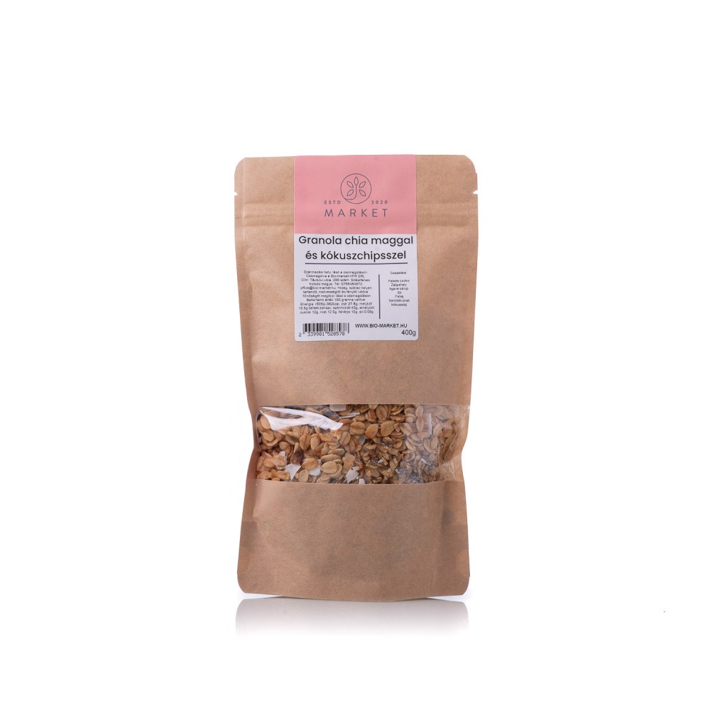 Granola chiával és kókuszreszelékkel 400g