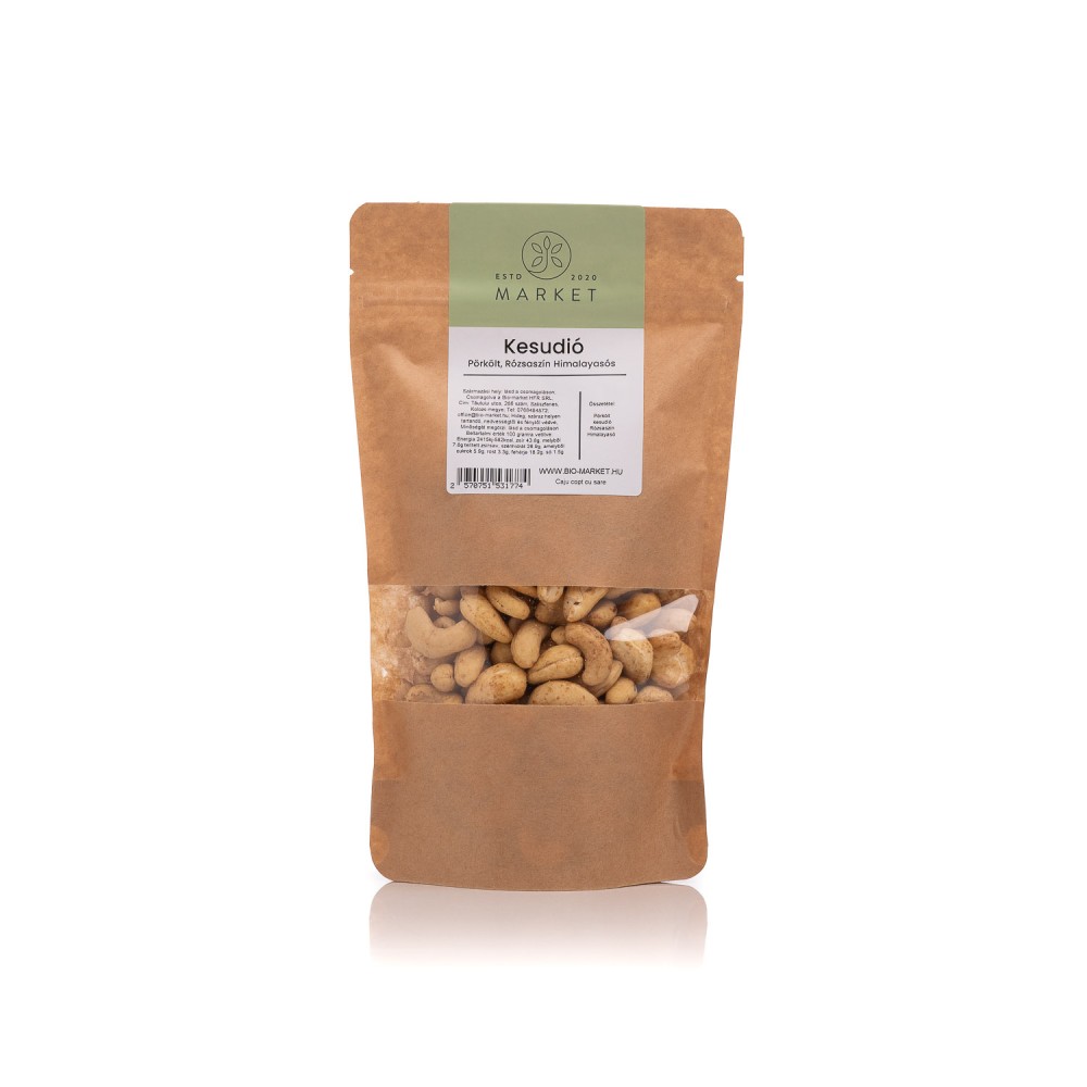 Kesudió, pörkölt, rózsaszín Himalája-sóval 1kg