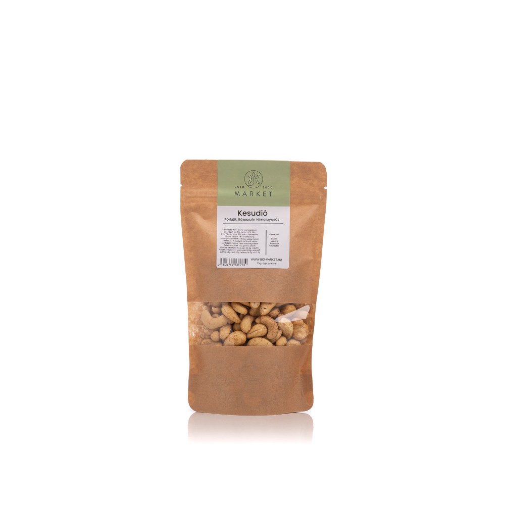 Kesudió, pörkölt, rózsaszín Himalája-sóval 250g