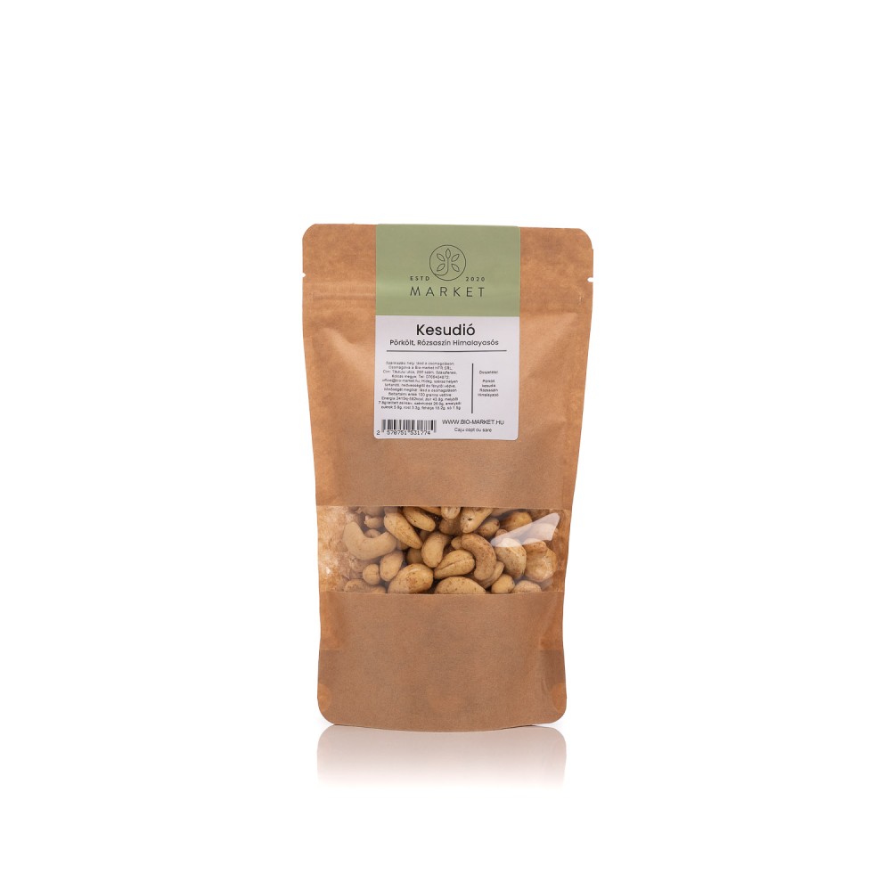 Kesudió, pörkölt, rózsaszín Himalája-sóval 500g