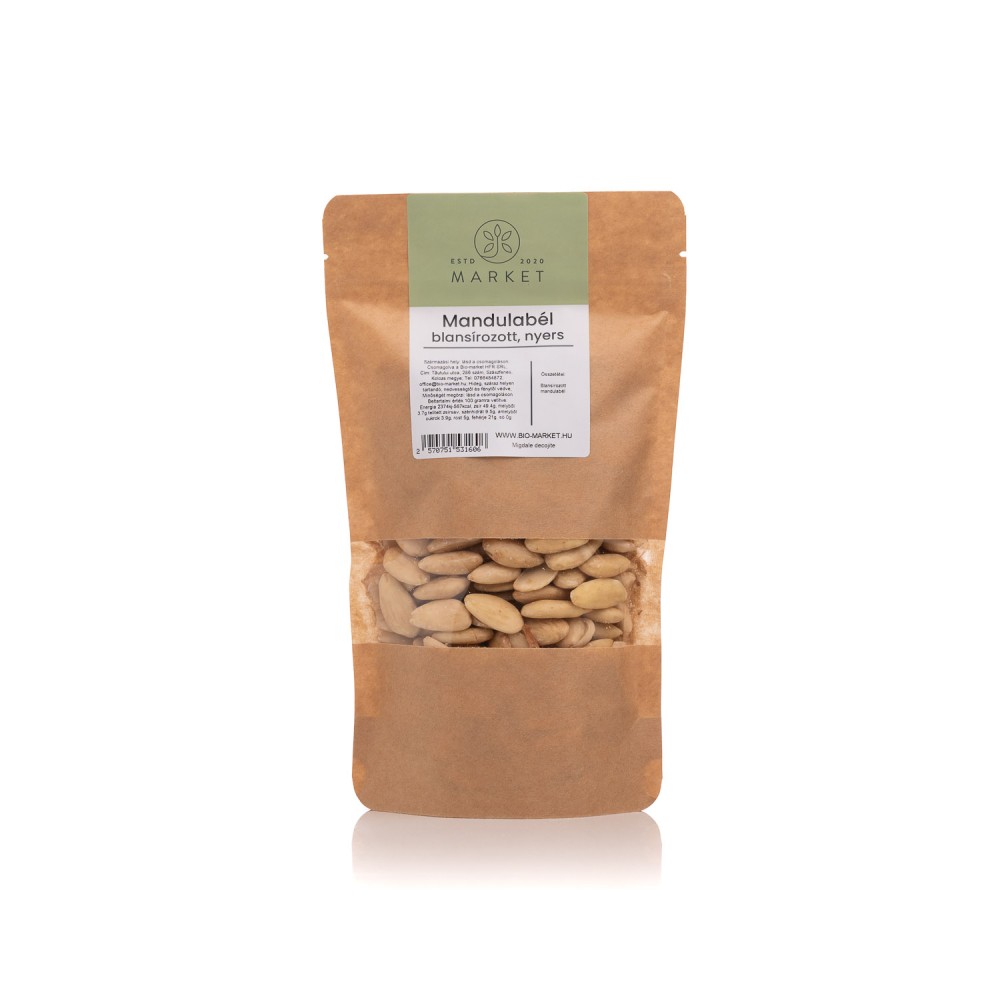 Mandulabél, blansírozott, nyers 1kg