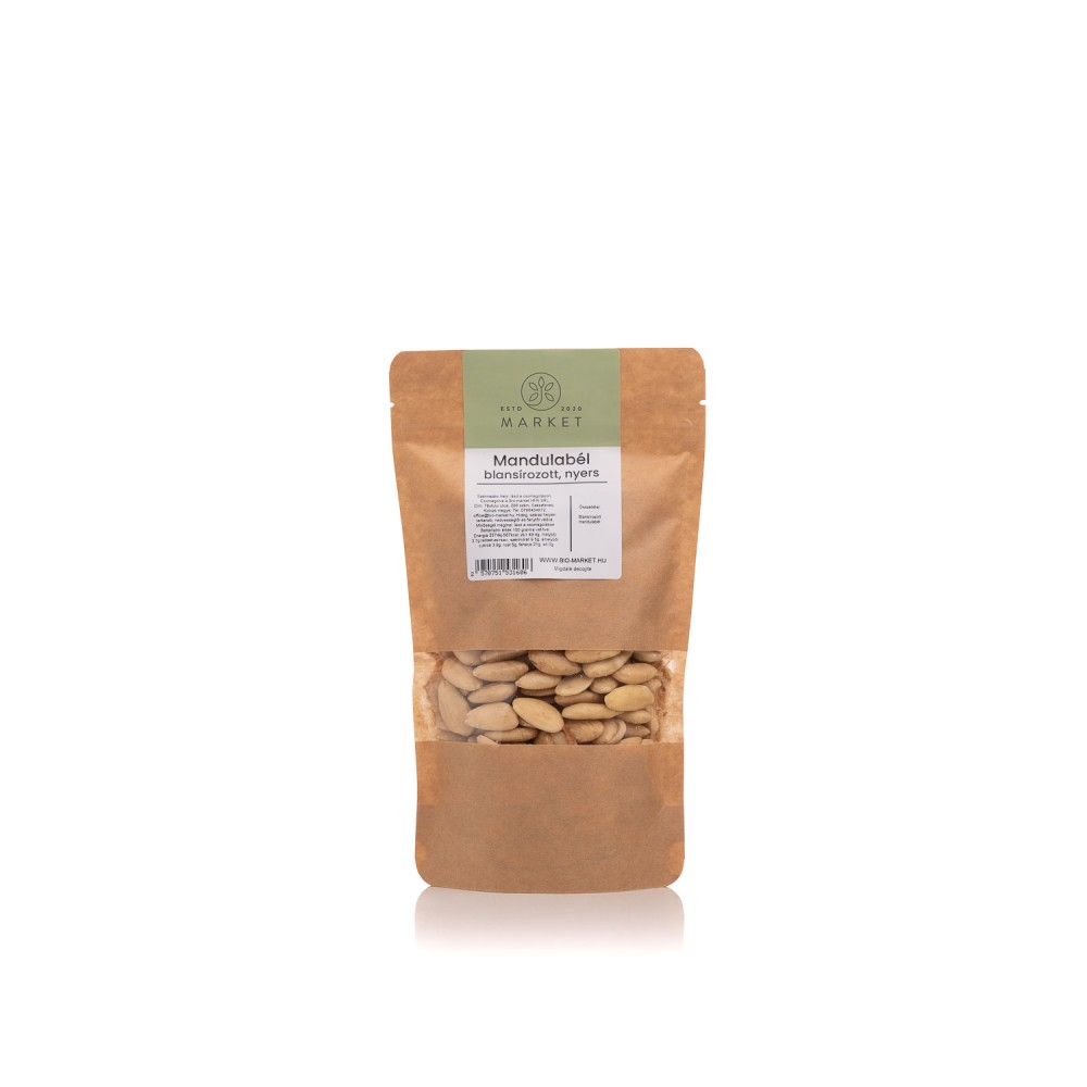 Mandulabél, blansírozott, nyers 250g