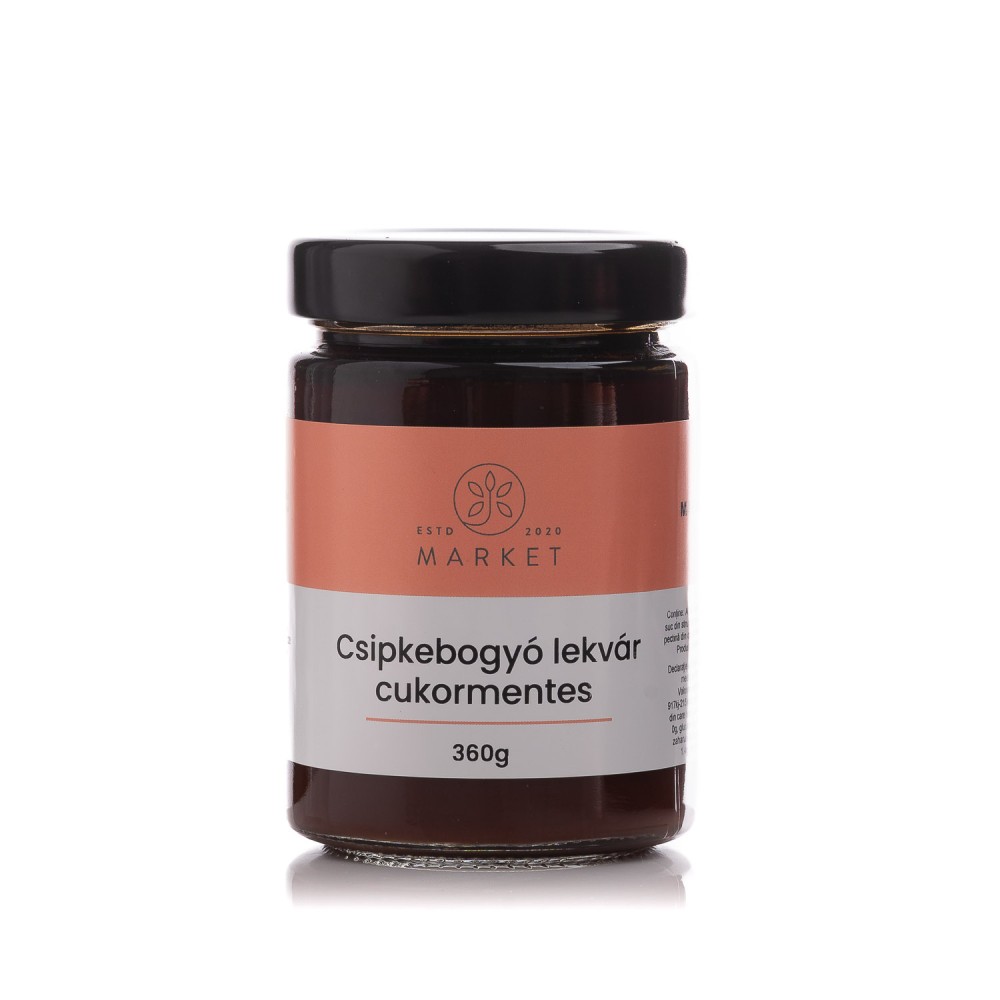 Csipkebogyó lekvár, cukormentes 360g