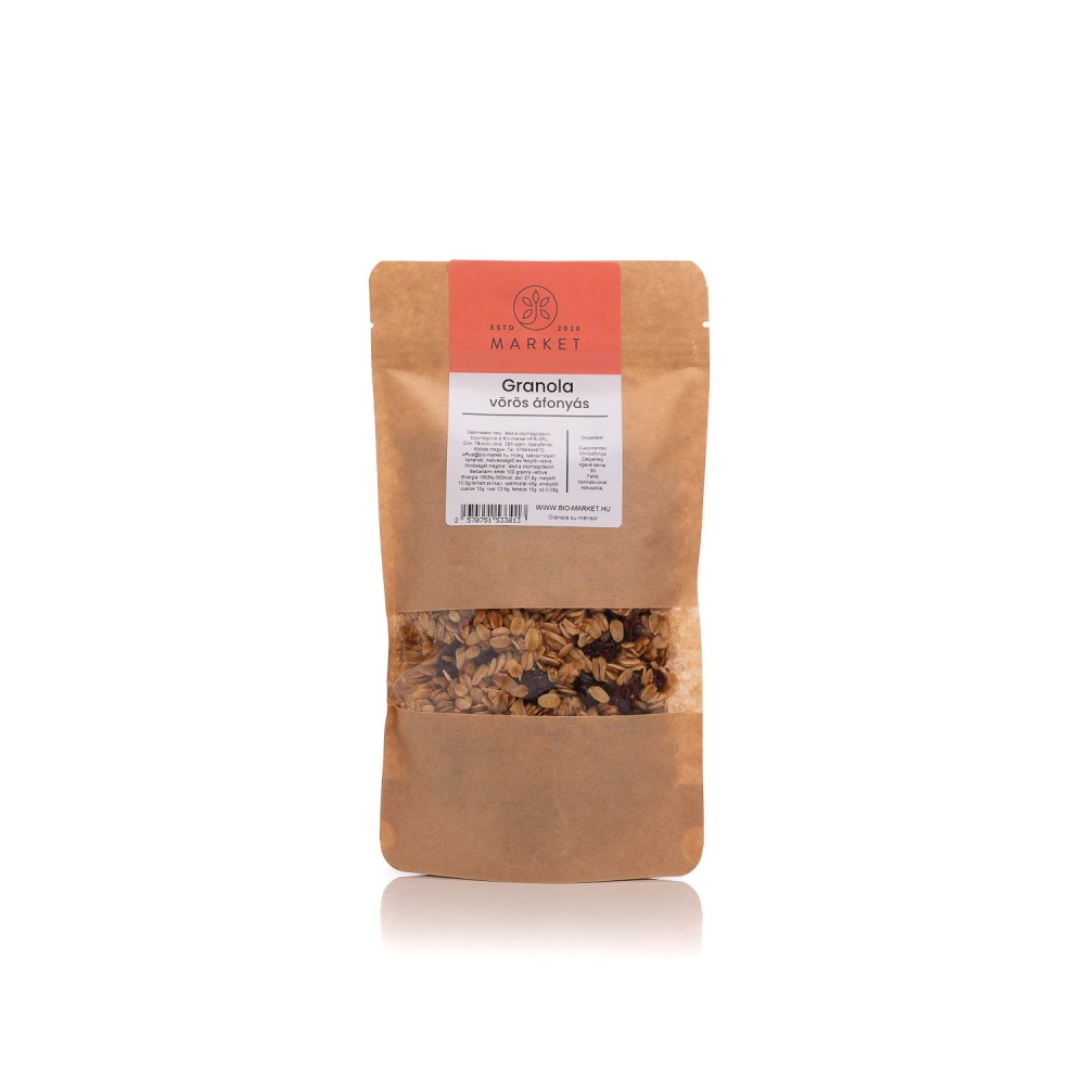 Granola vörösáfonyás 400g