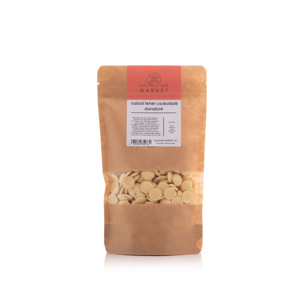Valódi fehér csokoládé, kapszula 500g