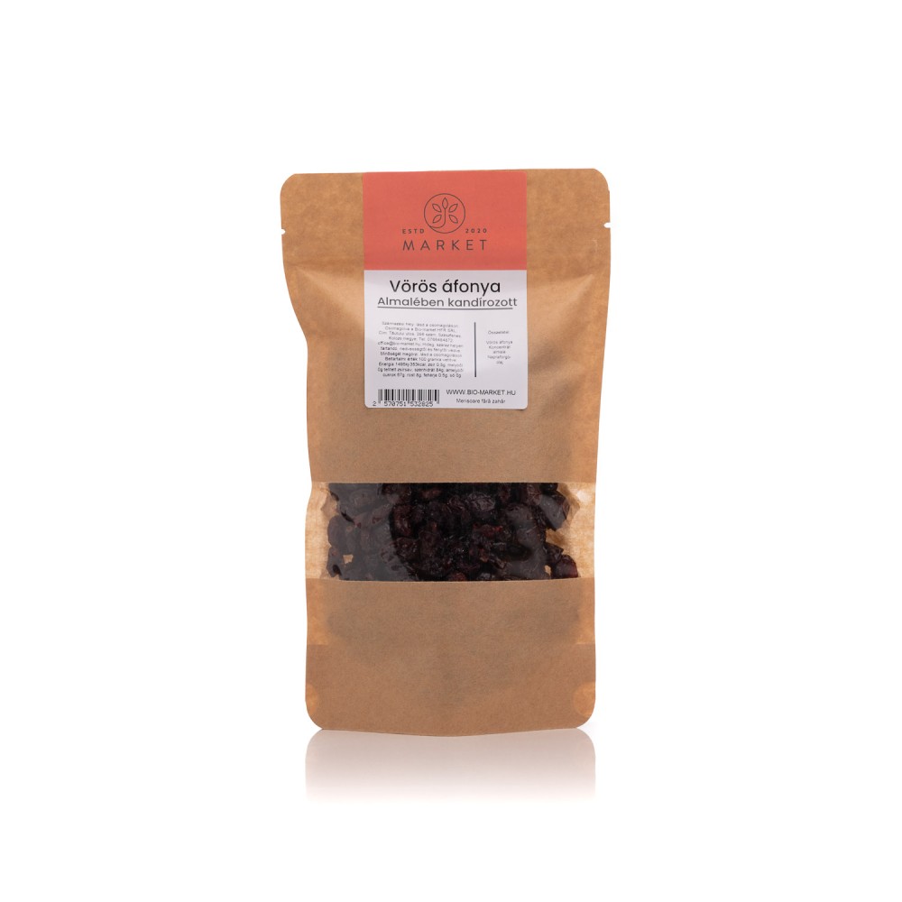 Vörös áfonya, almalében kandírozott 1kg