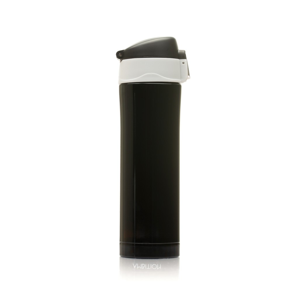 Glossy fekete inox termosz 420ml