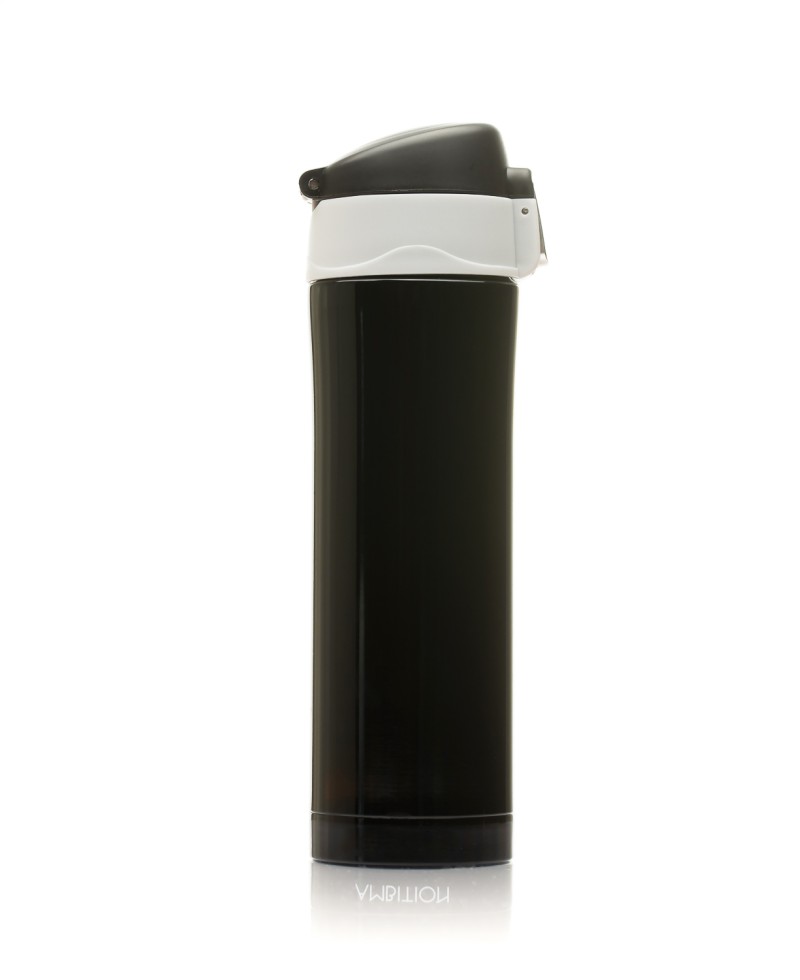 Glossy fekete inox termosz 420ml